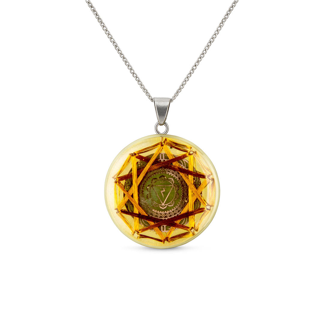 Spiritual Necklace with Quantum Resonator 3rd Manipura Chakra