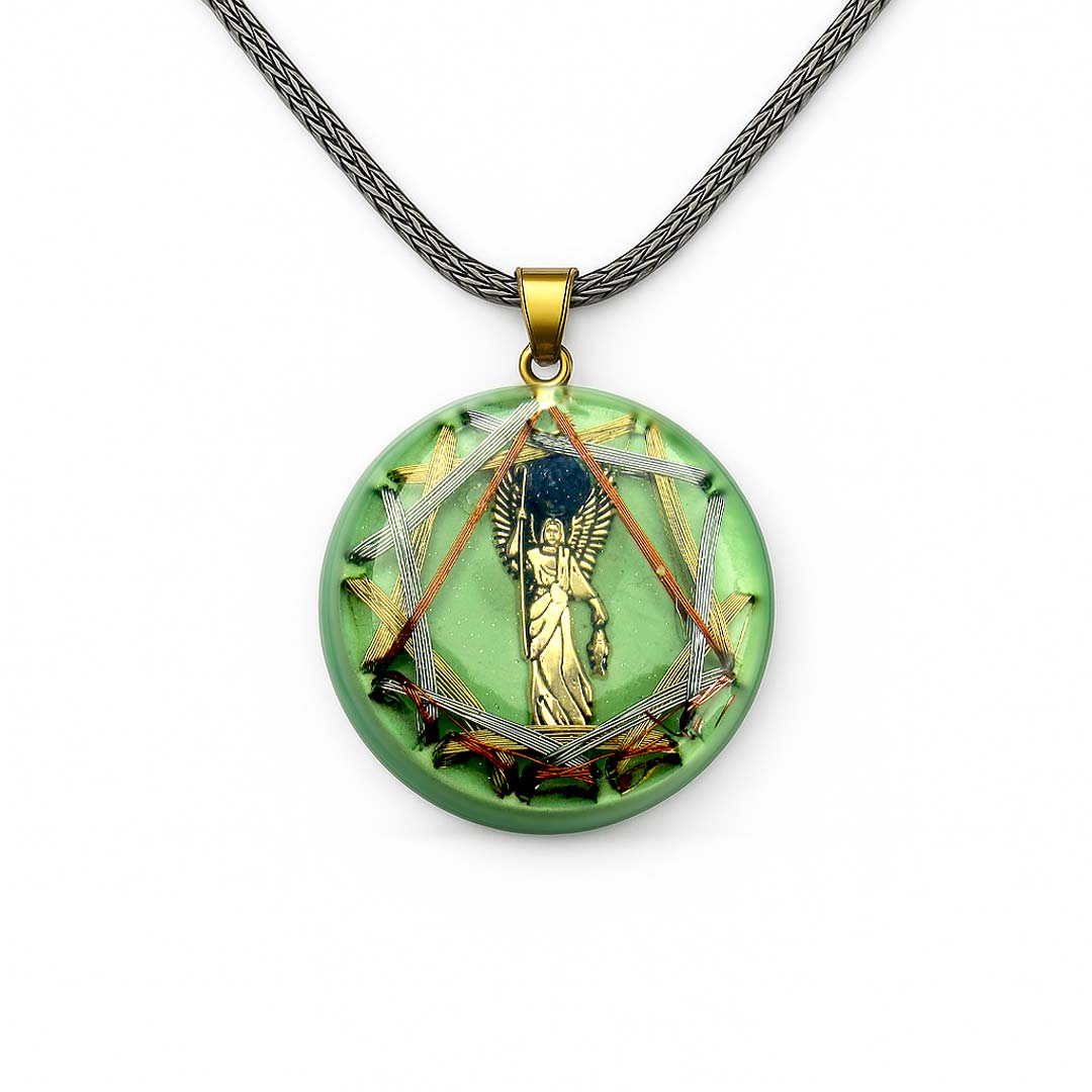 Archangel Raphael 13 Vortex Gold Healing Talisman