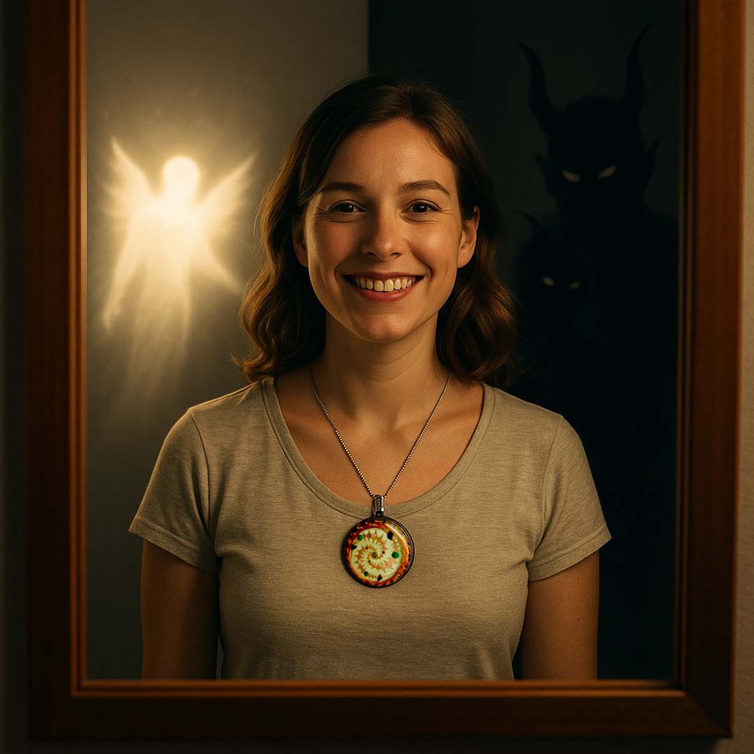 Light over Darkness DeviceTriple Spiral, Windmill Hill Crop Circle Quantic Resonator