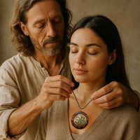 Thumbnail for Orgonite Cellular Regenerator Necklace with Crop Circle and Dodecahedral Matrix with 5G PROTECTION