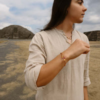 Thumbnail for Healing Copper Bracelet with Amethyst | Metayantra | Sacred Energy Circuit