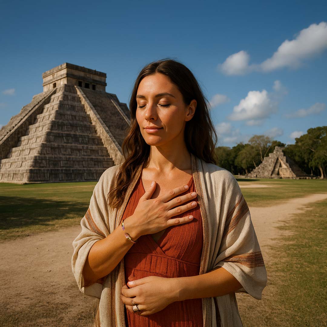 Healing Copper Bracelet with Amethyst | Metayantra | Sacred Energy Circuit