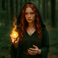 Thumbnail for ✨ New Orgonite Necklace with Gold Triskel ✨ for Balance and Protection : New Generation Energy.