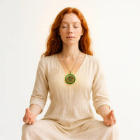 Thumbnail for ✨ New Orgonite Necklace with Gold Triskel ✨ for Balance and Protection : New Generation Energy.