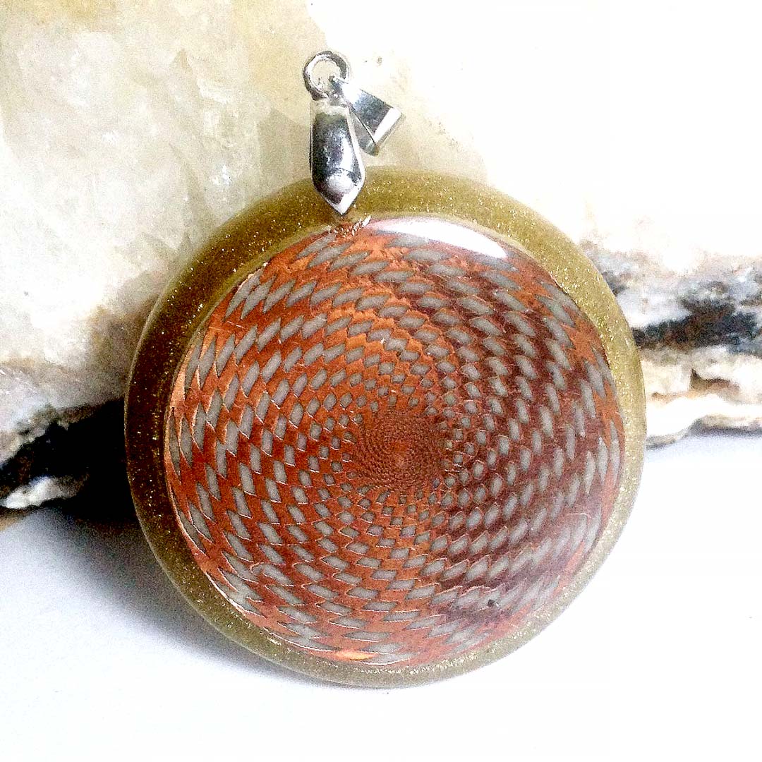 Patrick Flanagan Cosmic Sensor Flat Pyramid Energy Metayantra Pendant