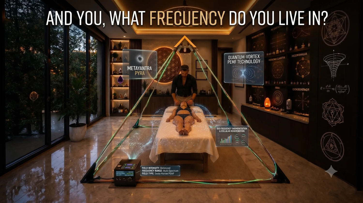 PEMF & Light Therapy Pyramid — Quantum Vortex Electromagnetic Technology