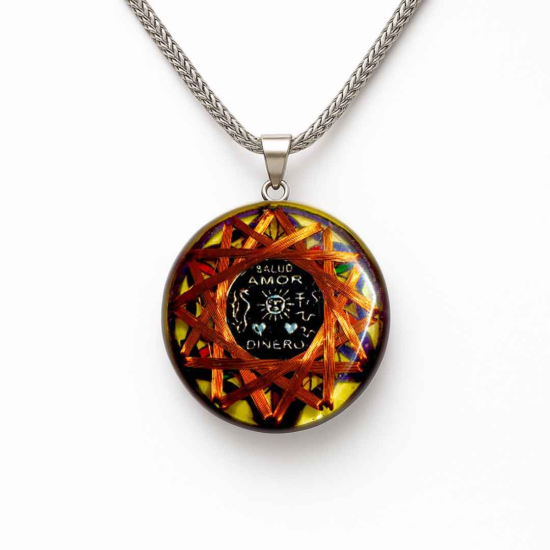 King Solomon's Sun Talisman — 7 Sacred Metals Amulet | Metayantra