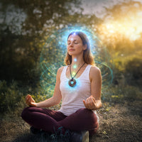 Thumbnail for iTorus Crystal Pendant | Rodin Coil 369 Necklace with Lapis Lazuli, Turquoise & Amethyst | Energy Healing Jewelry | Sacred Geometry Toroidal Pendant