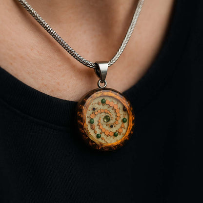 Light over Darkness DeviceTriple Spiral, Windmill Hill Crop Circle Quantic Resonator