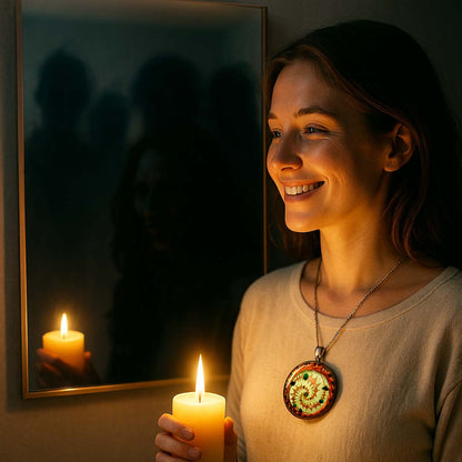 Light over Darkness DeviceTriple Spiral, Windmill Hill Crop Circle Quantic Resonator