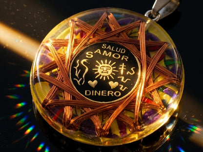 King Solomon's Sun Talisman — 7 Sacred Metals Amulet | Metayantra