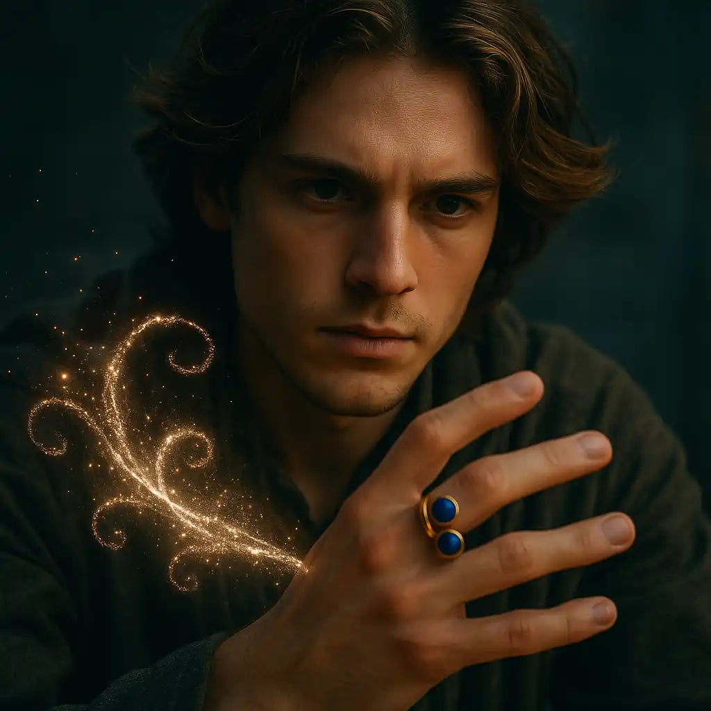 Mystic Copper Ring with Lapis Lazuli – Third Eye Activator, Psychic Shield & Soul Expression Tool – Metayantra Alchemy Ring