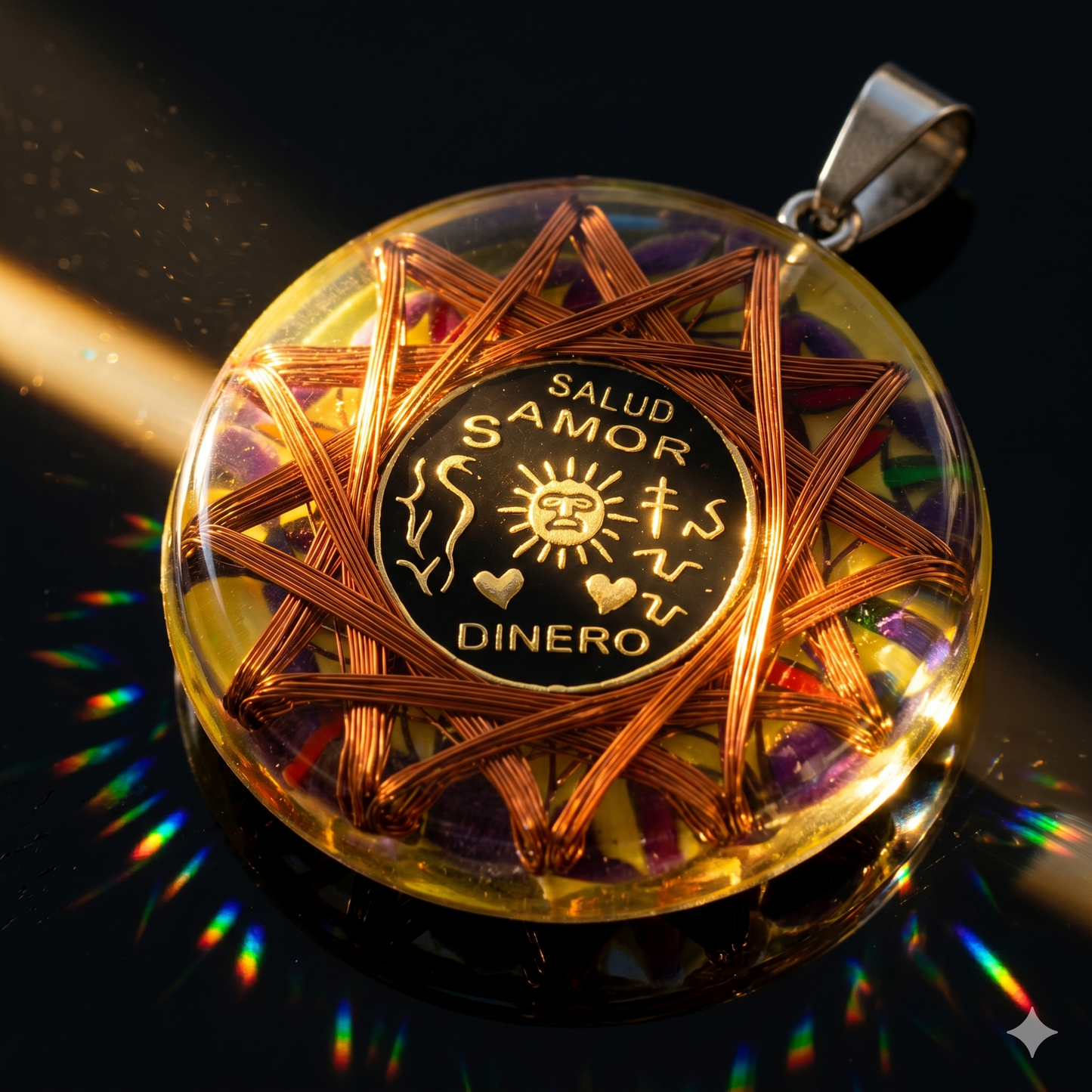 King Solomon's Sun Talisman — 7 Sacred Metals Amulet | Metayantra