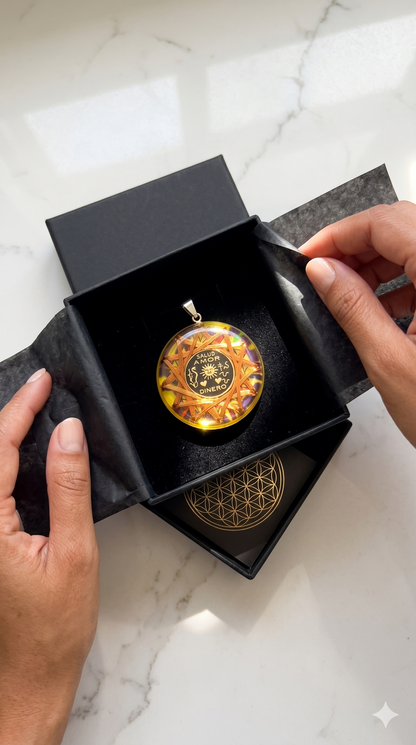 King Solomon's Sun Talisman — 7 Sacred Metals Amulet | Metayantra