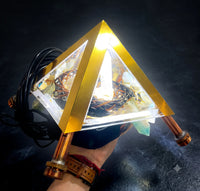 Thumbnail for Copper Pyramid with Quantum Vortex PEMF | NEXUS CORE 3-System | 624m Rodin Coil | Rife Frequencies 1Hz–150kHz | Strobe Light Therapy | Frequency Lab AI Included | Giza 51° Sacred Geometry | Selenite | Collapsible | Handmade — Metayantra
