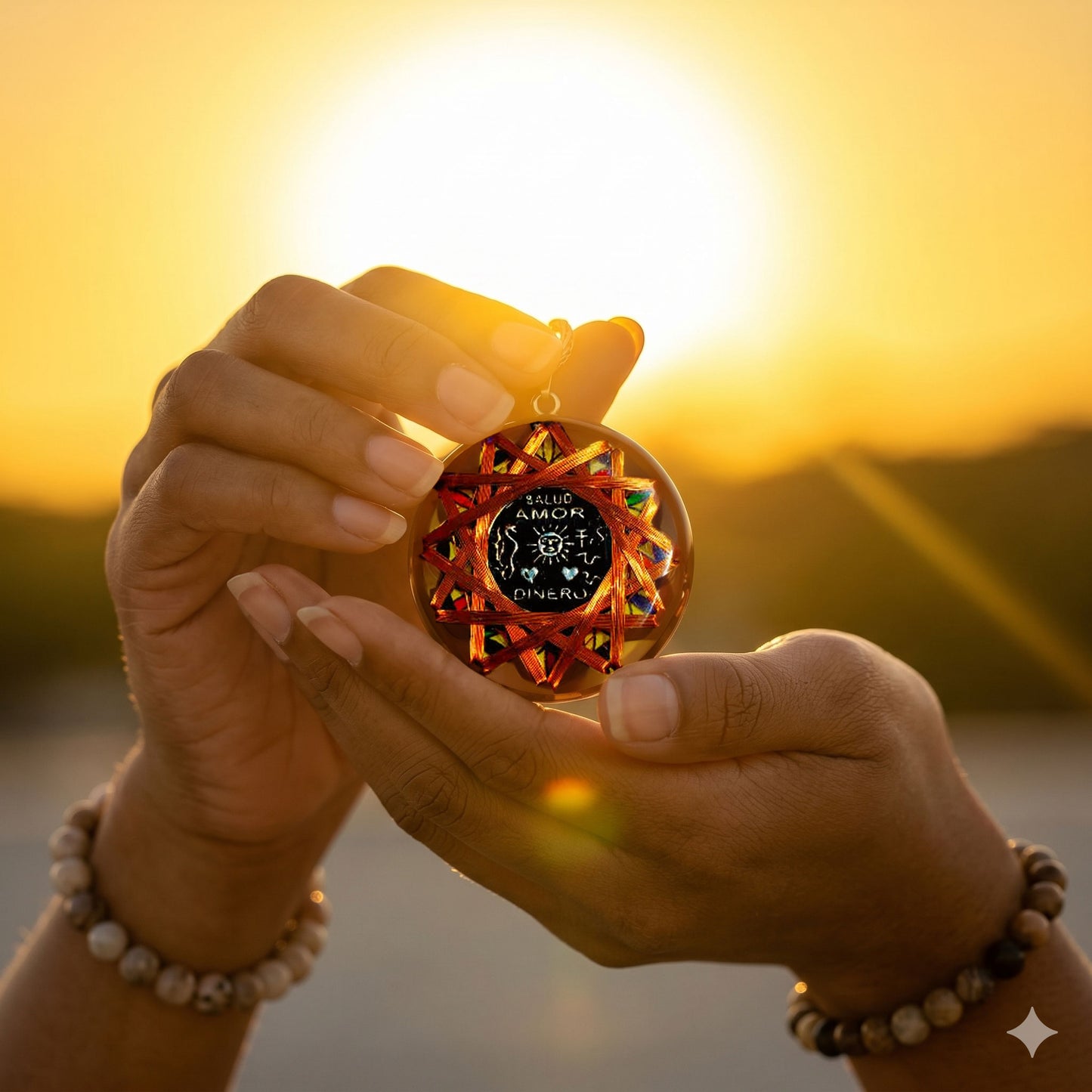 King Solomon's Sun Talisman — 7 Sacred Metals Amulet | Metayantra