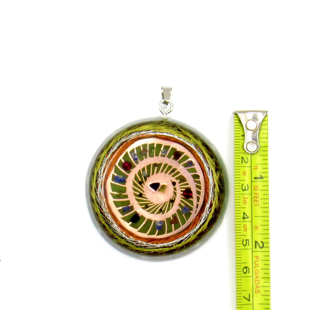 Hanuman Protector from the harmful influence of Saturn 14k gold, silver and copper coil