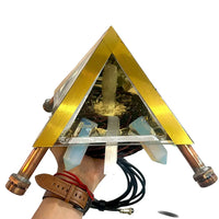 Thumbnail for Copper Pyramid with Quantum Vortex PEMF | NEXUS CORE 3-System | 624m Rodin Coil | Rife Frequencies 1Hz–150kHz | Strobe Light Therapy | Frequency Lab AI Included | Giza 51° Sacred Geometry | Selenite | Collapsible | Handmade — Metayantra