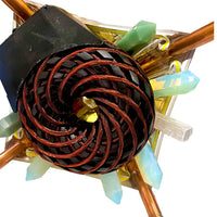 Thumbnail for Copper Pyramid with Quantum Vortex PEMF | NEXUS CORE 3-System | 624m Rodin Coil | Rife Frequencies 1Hz–150kHz | Strobe Light Therapy | Frequency Lab AI Included | Giza 51° Sacred Geometry | Selenite | Collapsible | Handmade — Metayantra