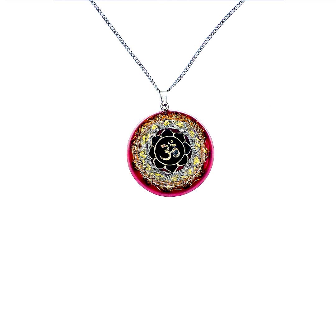 Collar de Orgonita Metayantra con Símbolo Om: Energía, Protección y Bienestar - Metayantra México
