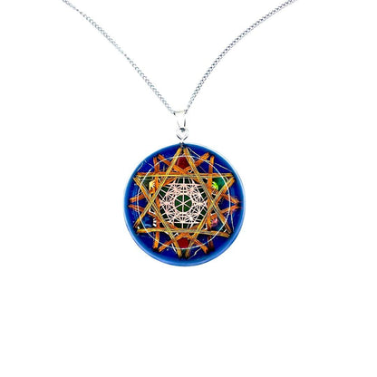Metatron Cobalt Star Pendant | Divine Protection | Metayantra