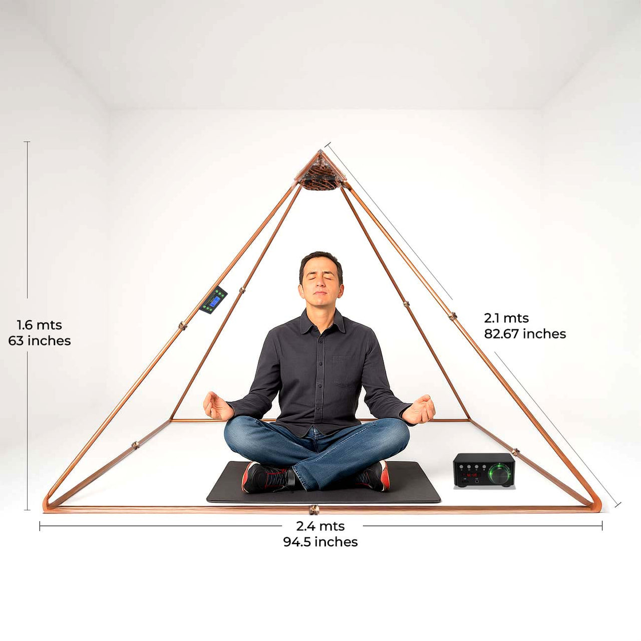 Electromagnetic and Light Therapy Pyramid (Quantum Vortex PEMF Technology)