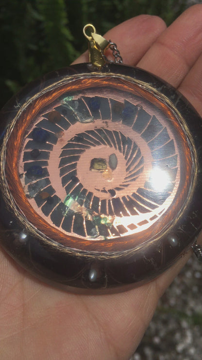 Hanuman Protector from the harmful influence of Saturn 14k gold, silver and copper coil