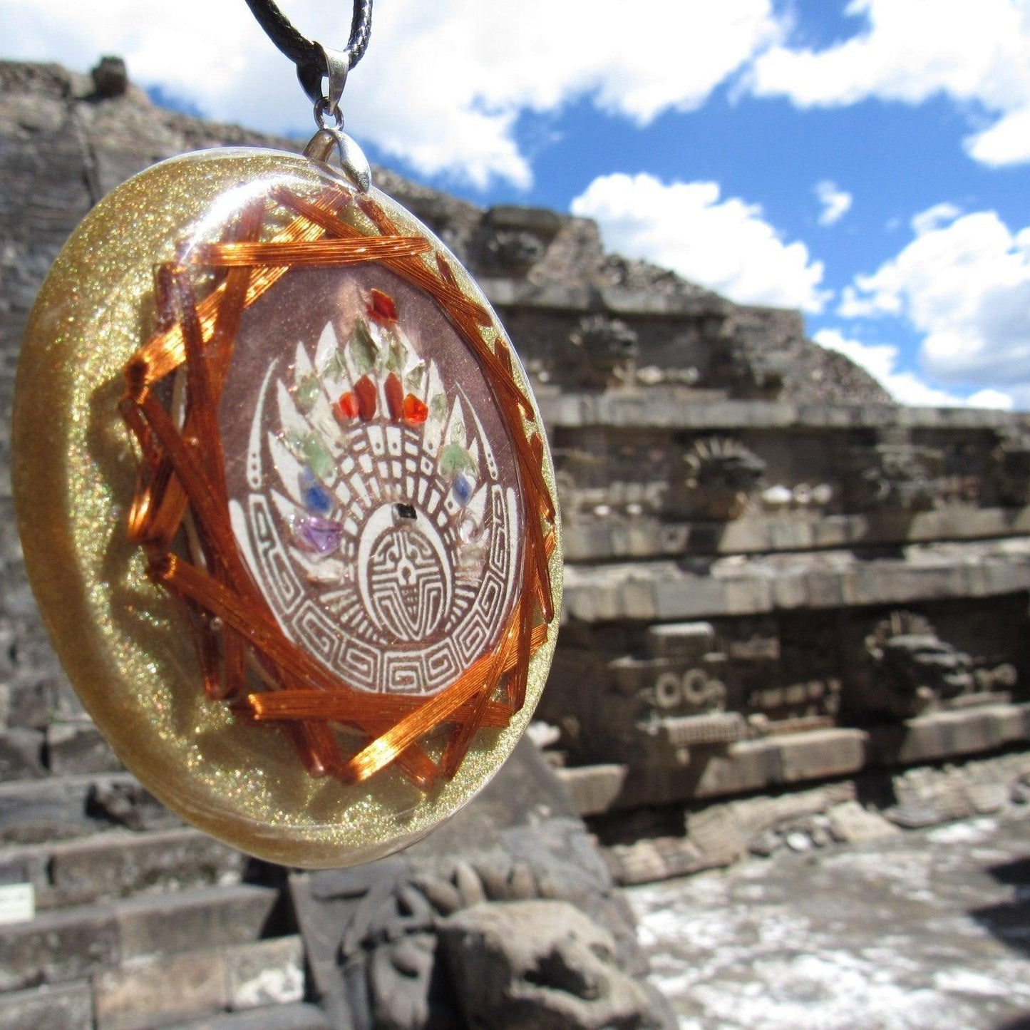 5G Protection Quetzalcoatl Crop Circle Quantic Resonator 7 Chakra Alingment - Metayantra WorldWide