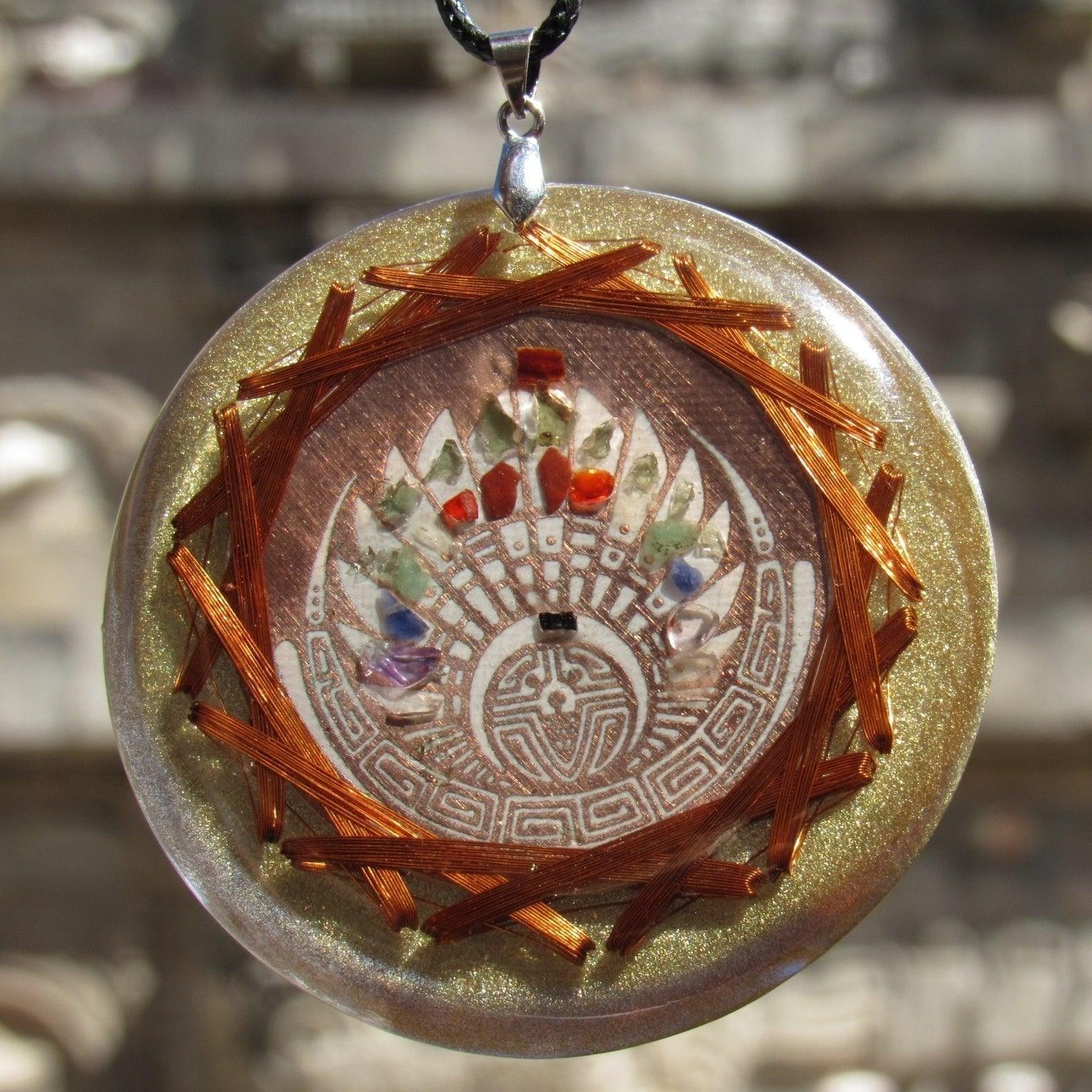 5G Protection Quetzalcoatl Crop Circle Quantic Resonator 7 Chakra Alingment - Metayantra WorldWide