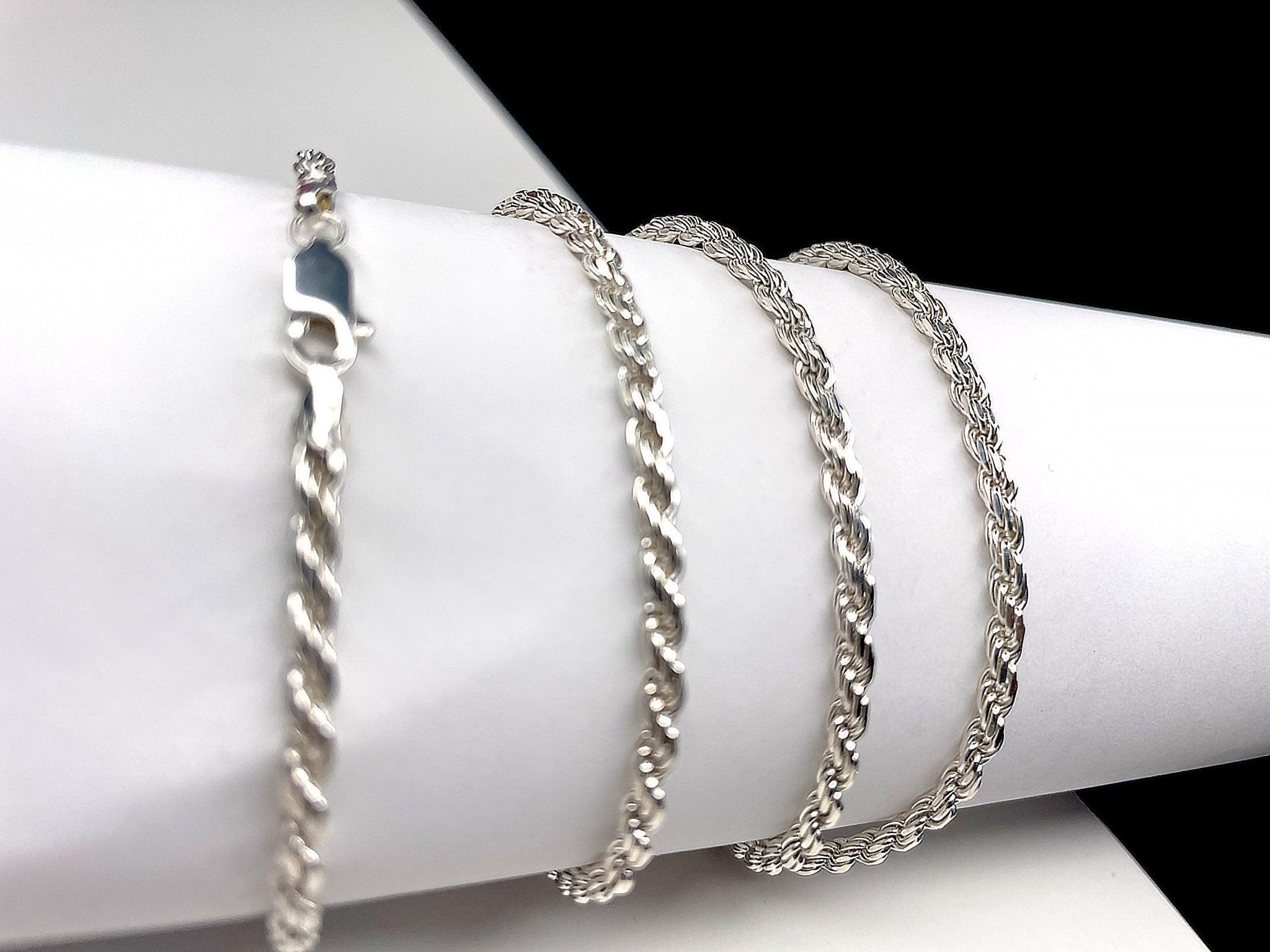 925 silver chain Torzal Italian type - Metayantra WorldWide