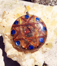 Thumbnail for Dark Magic Protector Kalachakra 14k Gold Protective Crystals - Metayantra Consciencia