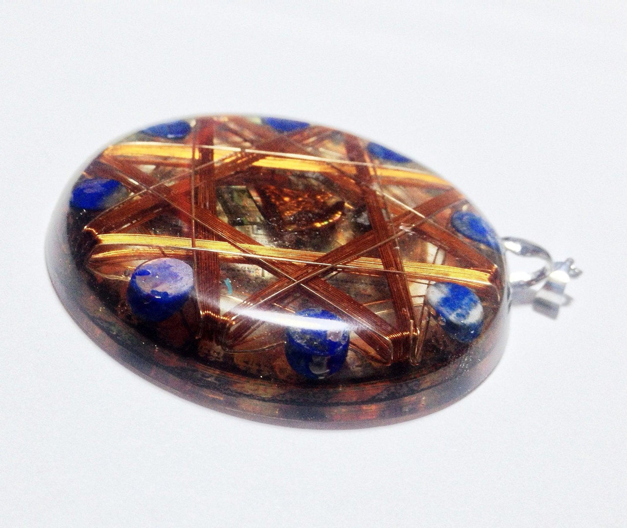 Dark Magic Protector Kalachakra 14k Gold Protective Crystals - Metayantra Consciencia