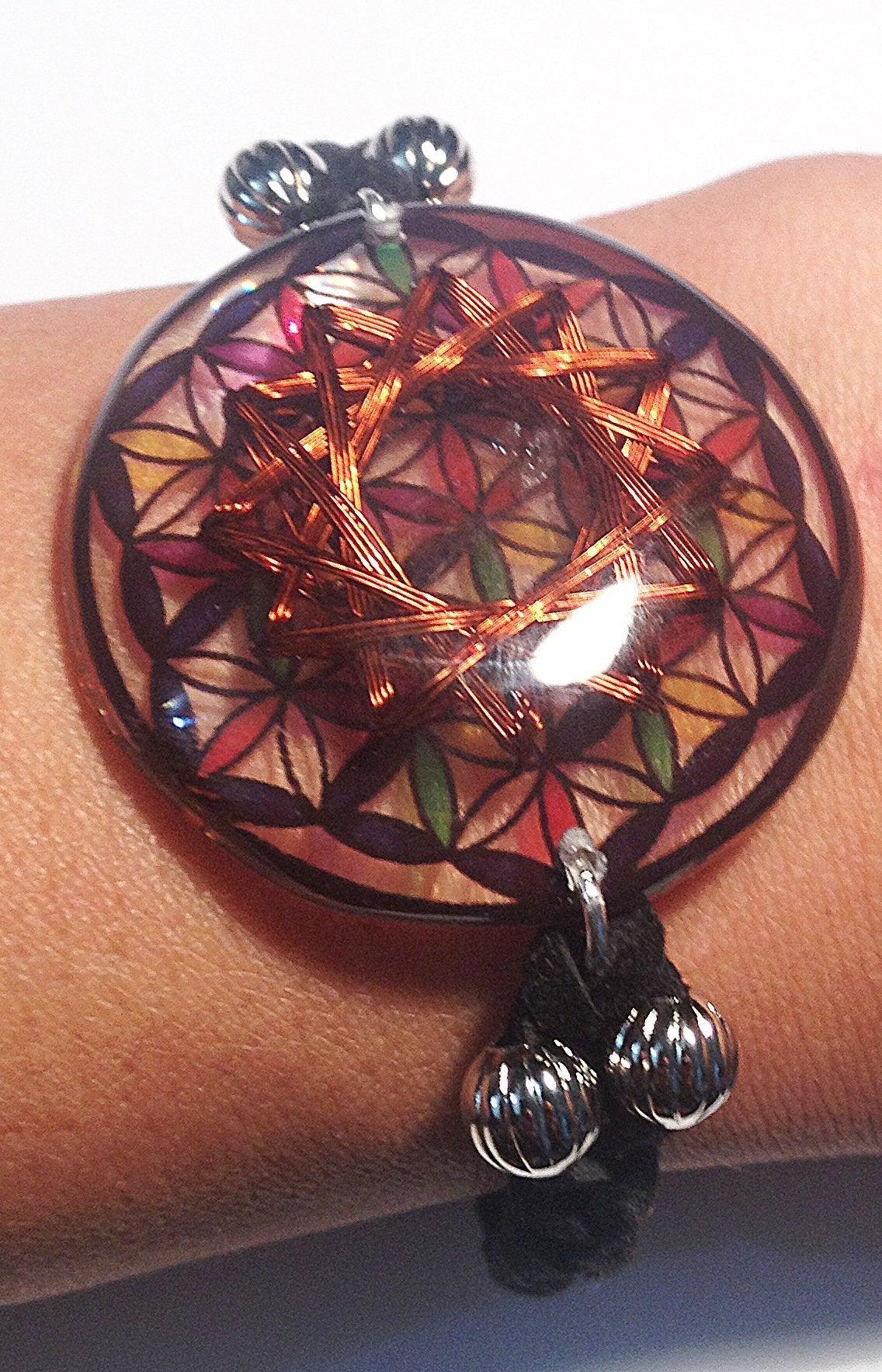 Flower of Life 12 Vortex Bracelet Pariksha Nadi Healer - Metayantra Consciencia