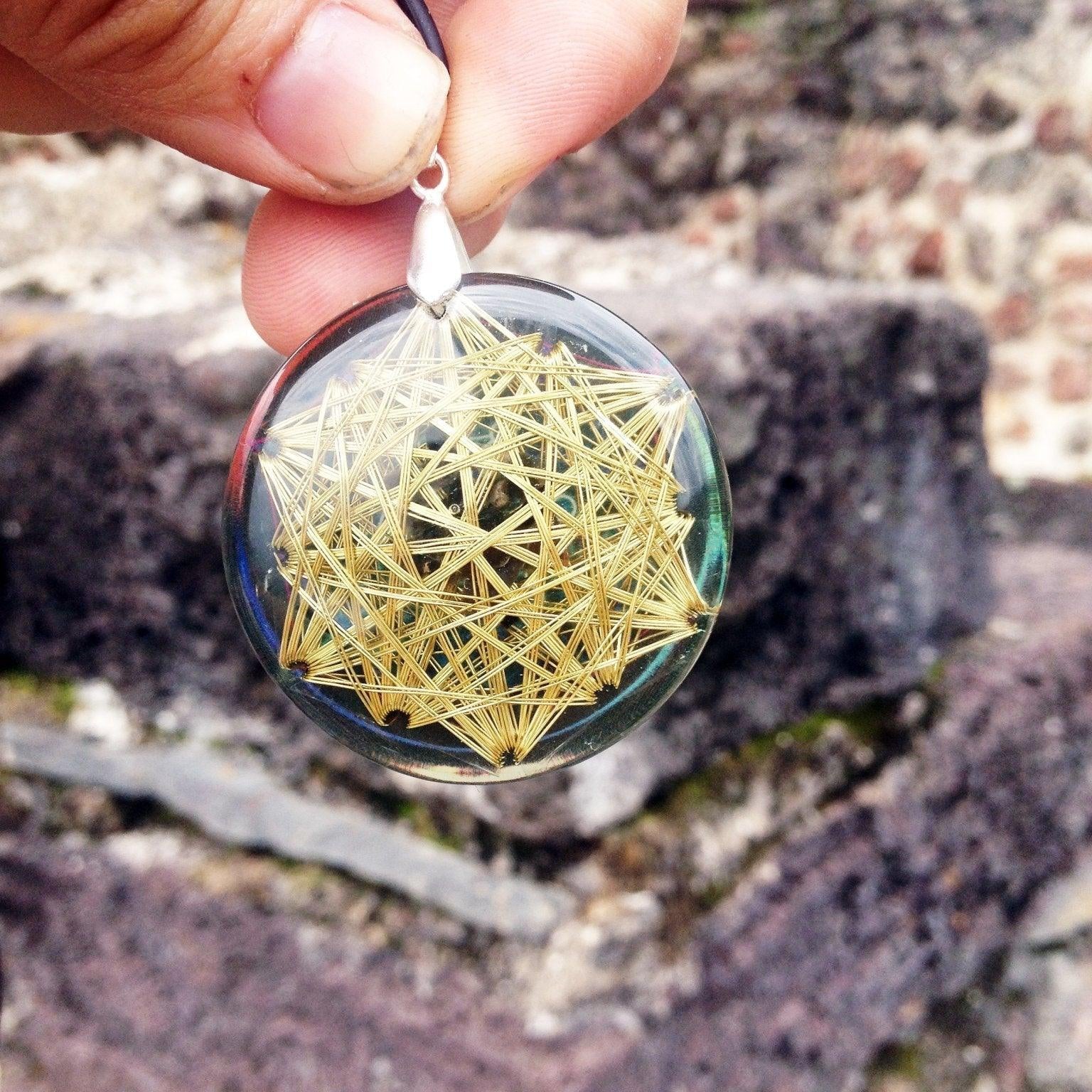 Golden Micro Vector Equilibrium - Metayantra Consciencia