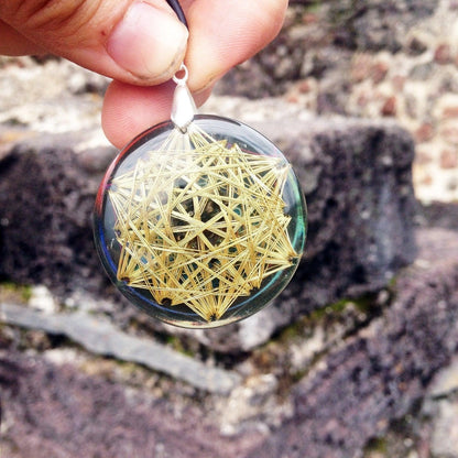 Golden Micro Vector Equilibrium - Metayantra Consciencia