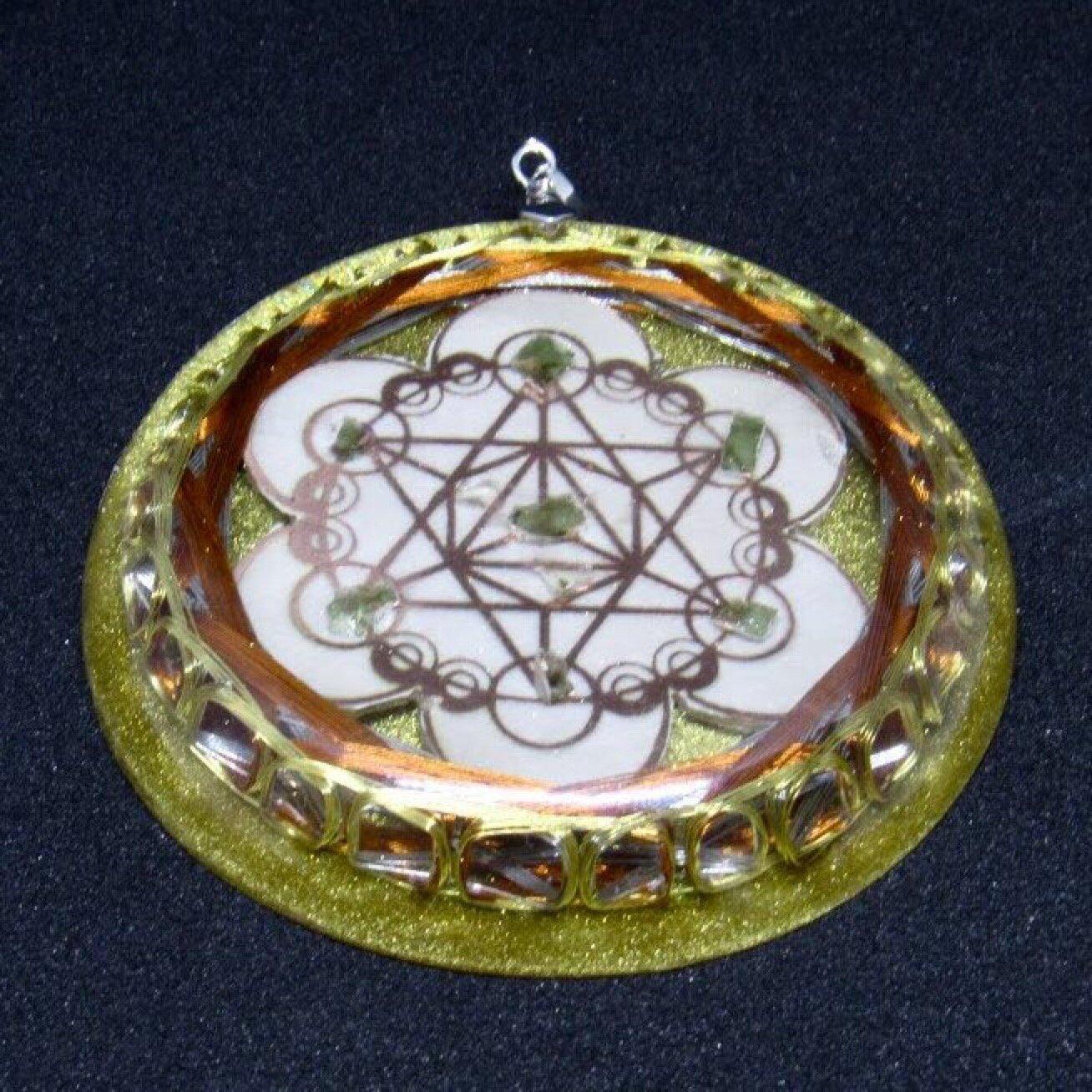 Moldavite Cley Hill Crop Circle 36 Vortex Quantic Resonator - Metayantra WorldWide