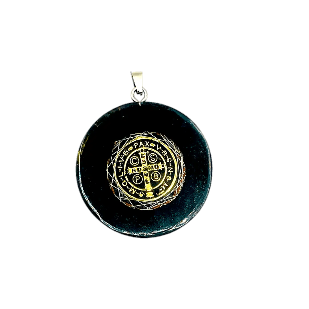 ✨🔮 Orgonite Necklace: Miracle Generator with St. Benedict Medal 🙏🛡️ Total Protection Against Witchcraft and Negative Energies