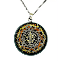 Thumbnail for ✨🔮 Orgonite Necklace: Miracle Generator with St. Benedict Medal 🙏🛡️ Total Protection Against Witchcraft and Negative Energies