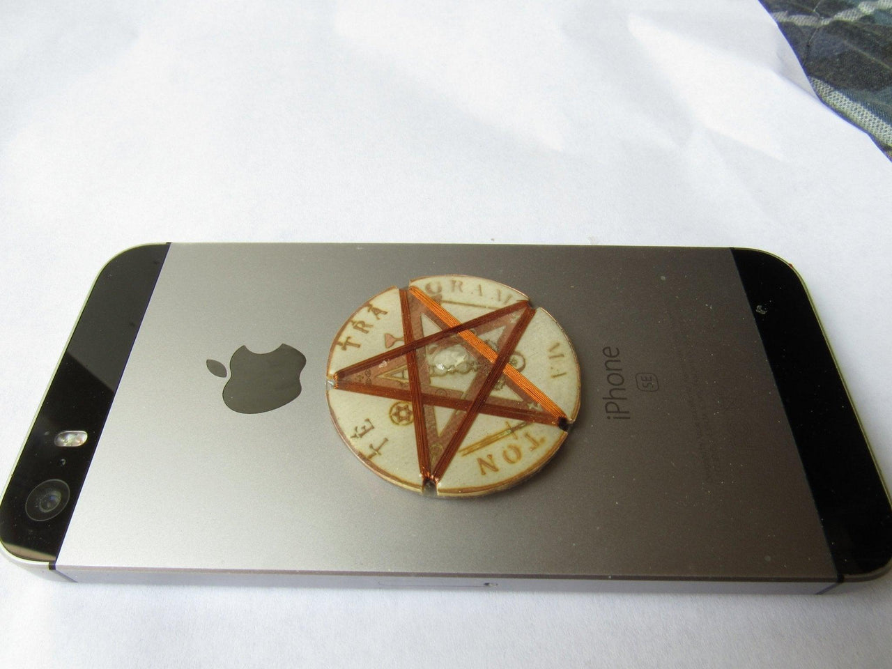 Tetragrammaton Protective Sticker Shield Against Harmful Frequencies for Cell Phones - Metayantra Consciencia